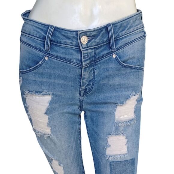 8128.......bebe Skinny Jeans Size 27, W26" 27"Inseam  8"Rise - Picture 2 of 6